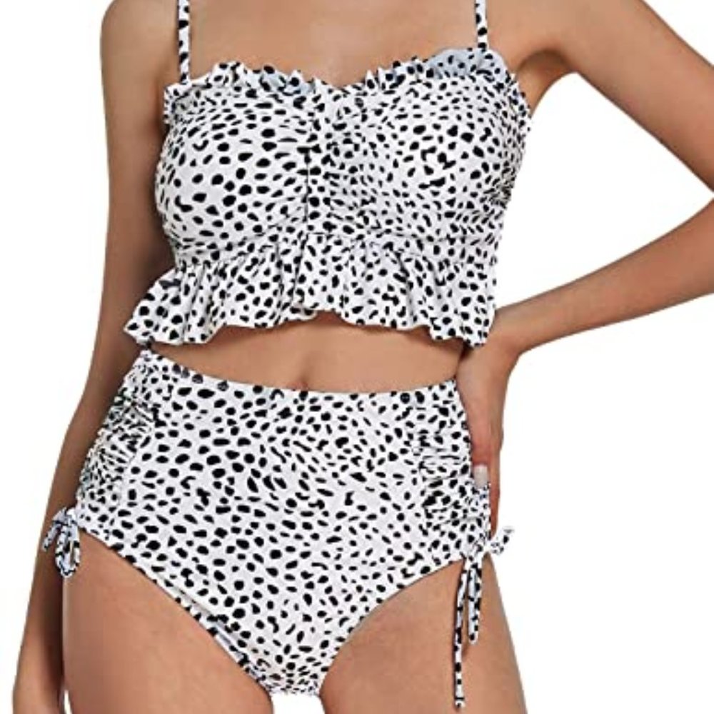 POLKA DOT 2 PIECE SWIMSUIT